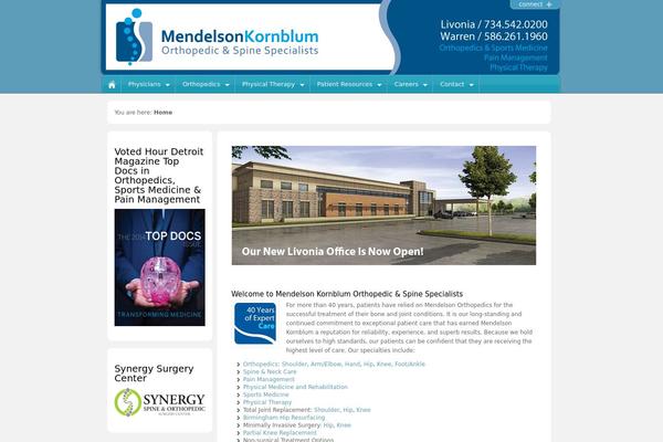mendelsonortho.com site used Barely-corporate-v2