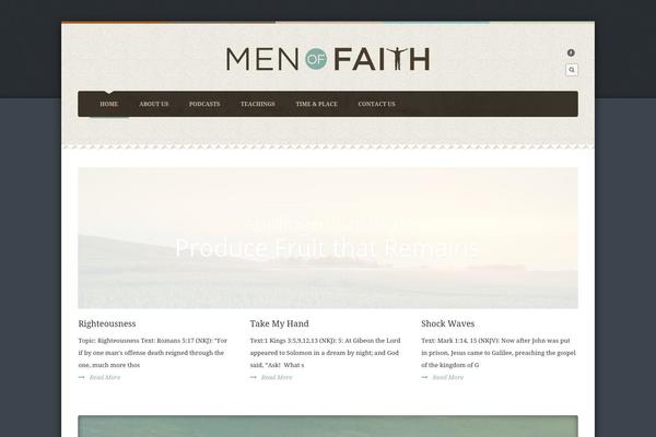 menoffaithministry.com site used Faith-theme