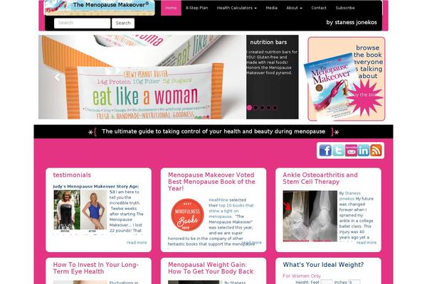 menopausemakeover.com site used Mm-responsive