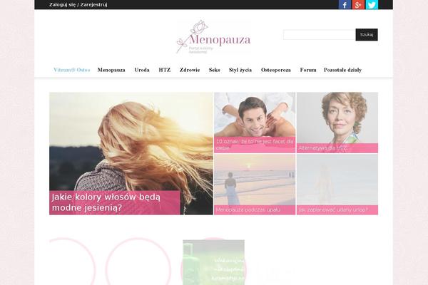 menopauza.pl site used Menopauza