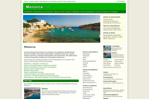 WordPress website example screenshot