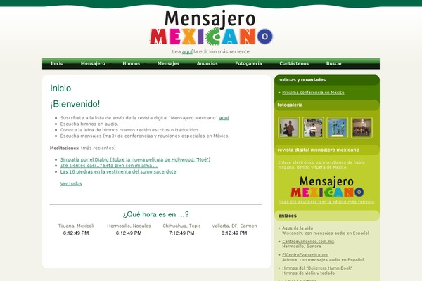 mensajeromexicano.com site used Mexicanmessenger