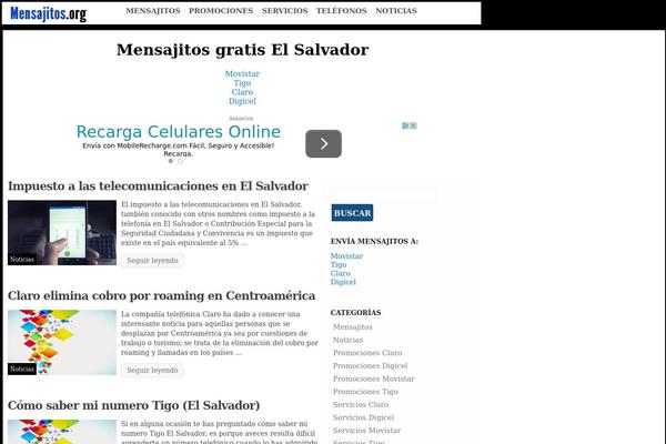 mensajitos.org site used Svtheme3