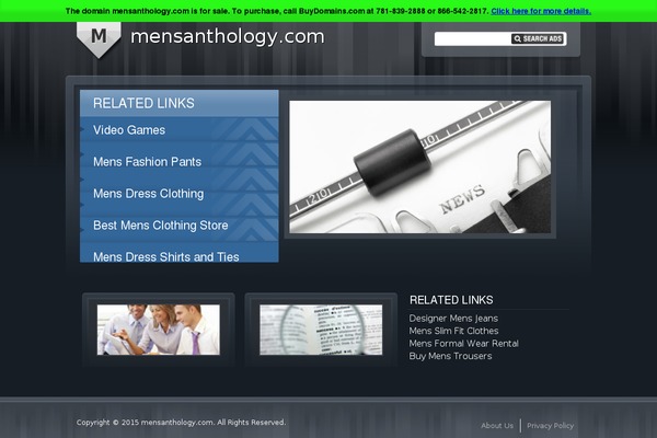 mensanthology.com site used Canvas