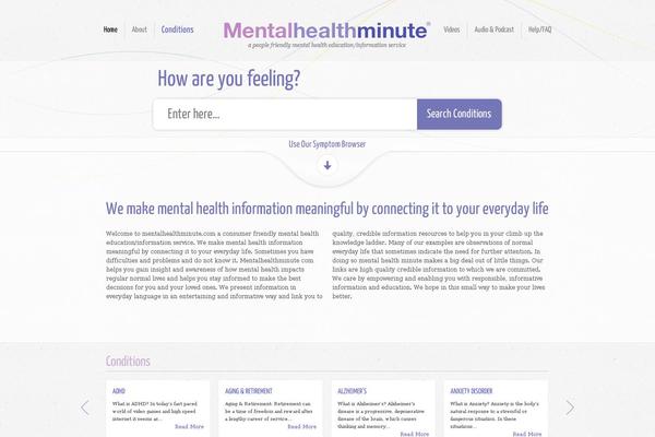 mentalhealthminute.com site used Clinical