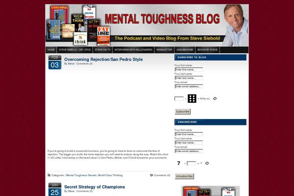 mentaltoughnessblog.com site used Flexx Theme