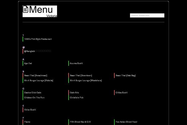 menuvictoria.com site used Menuvictoria