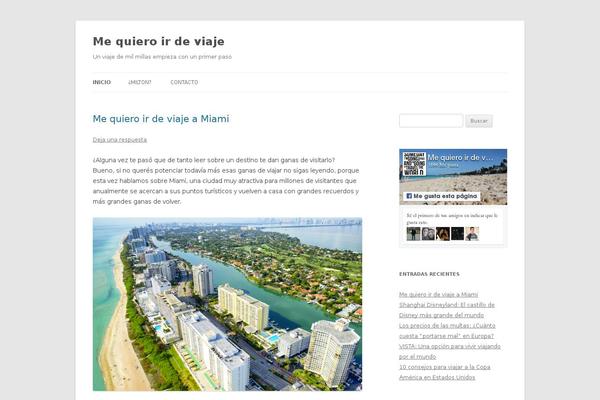 Twenty Twelve theme site design template sample