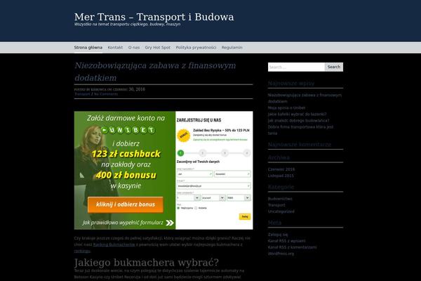 mer-trans.pl site used Big City