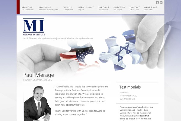 merageinstitute.org site used Merage