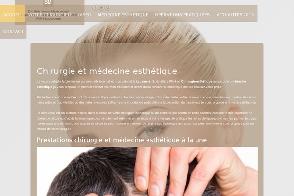 mercadier-chirurgie-esthetique.ch site used Mercadier