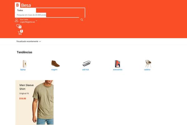 Besa theme site design template sample