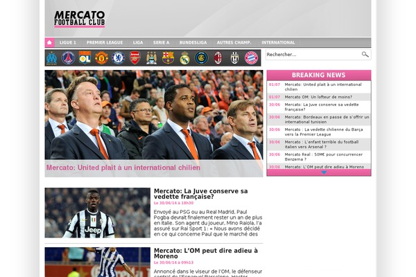 mercatofootballclub.fr site used OM