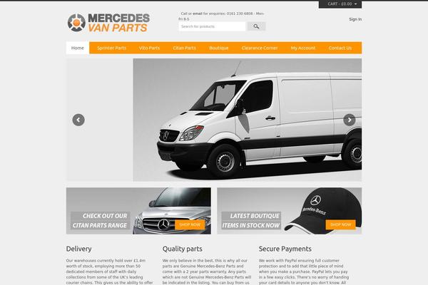 mercedesvanparts.com site used Mvp