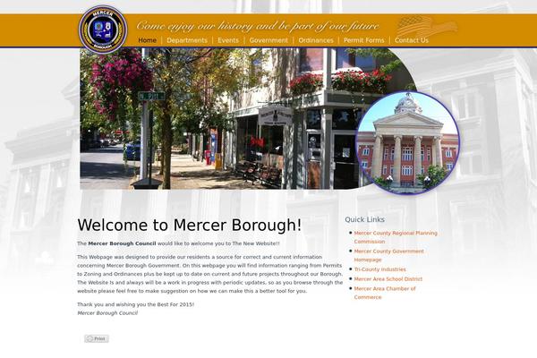mercerborough.com site used Mercerboro