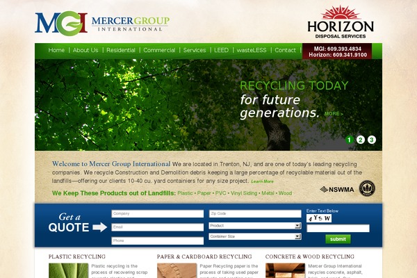 mercergroup.com site used Mercertheme