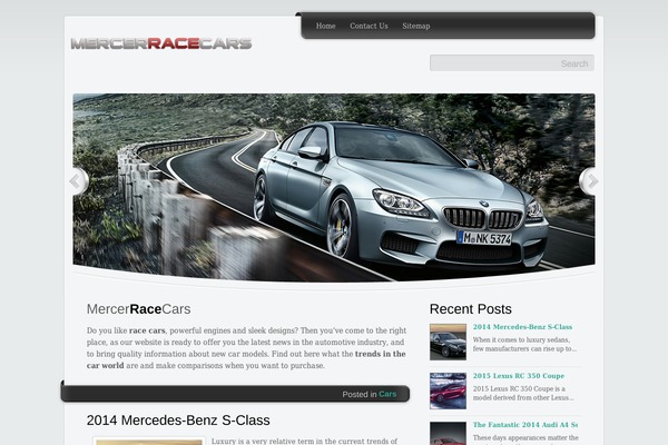 mercerracecars theme websites examples