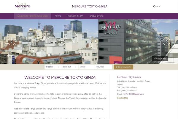 mercureginza.jp site used Mercure