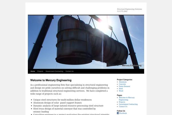 Twenty Ten theme site design template sample