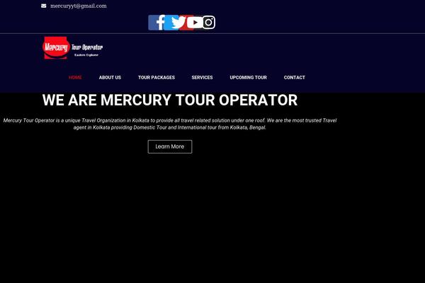 Mercury theme site design template sample
