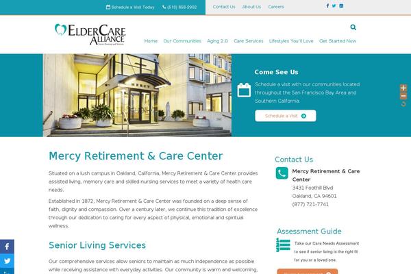 mercyretirementcenter.org site used Elder-care-alliance