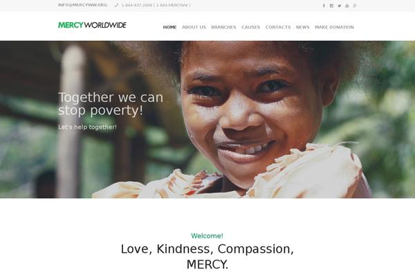 Kindness theme site design template sample