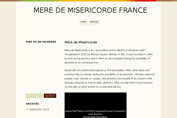 mere-de-misericorde-france.org site used Rockers