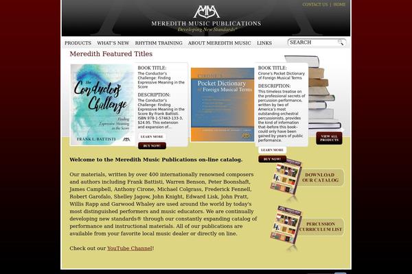 meredithmusic.com site used Meredithmusic
