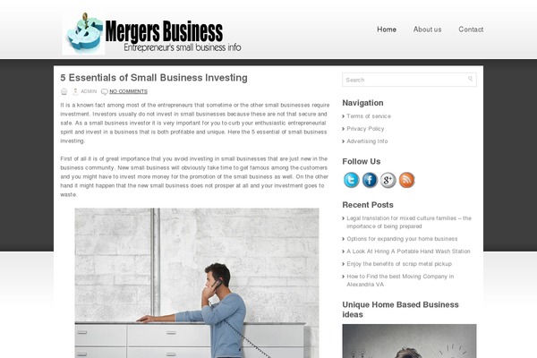 mergersbusiness.com site used Firm-1.1