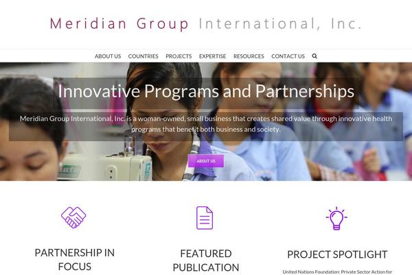 meridian-group.com site used Avada Child Theme