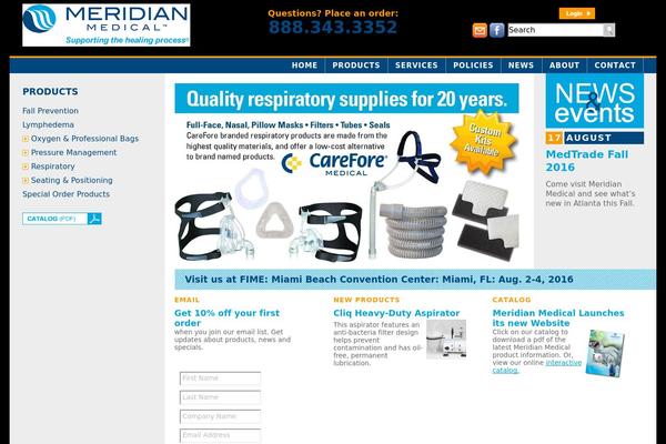 meridianmedical.com site used Meridian