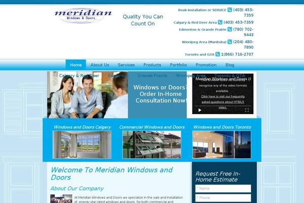 meridianwindow.net site used Meridian