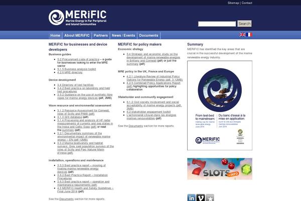 merific.eu site used Merific