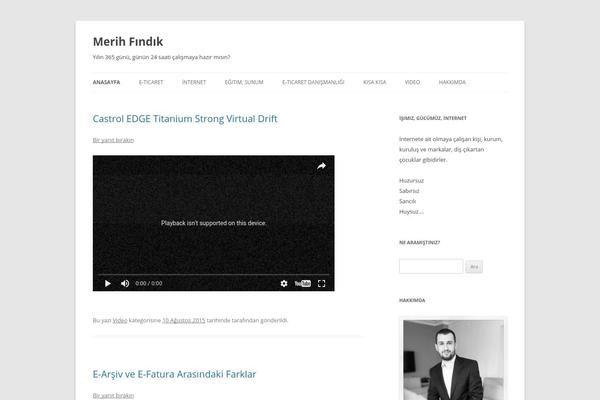 Twenty Twelve theme site design template sample