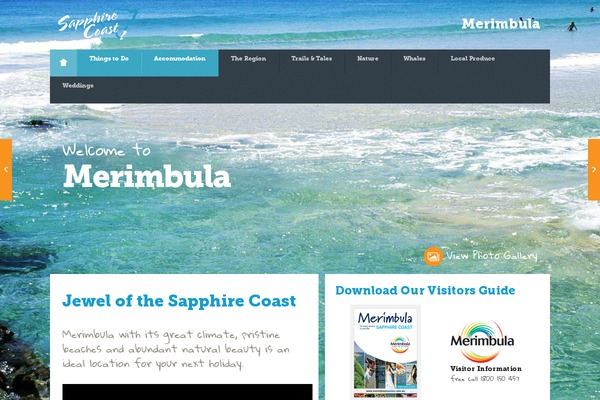 merimbulatourism.com.au site used Sapphirecoast