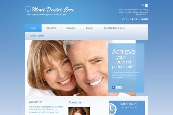 merit-dental.com site used Theme1715