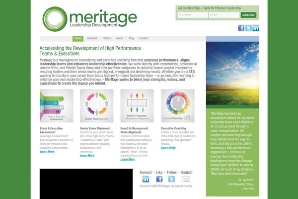 meritageleadership.com site used Meritage