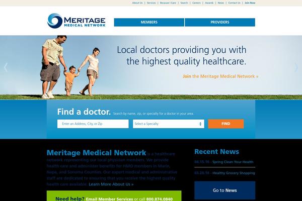 meritagemed.com site used Meritage