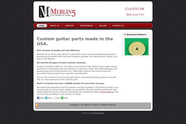 merlin5products.com site used Merlin_5_theme