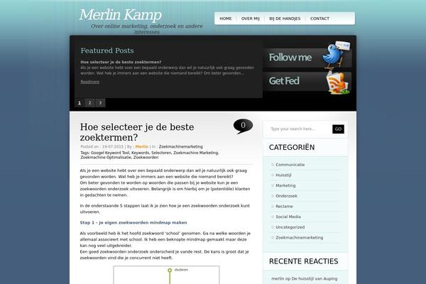 merlinkamp.com site used TweetMeBlue