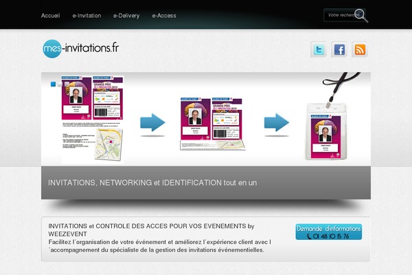 mes-invitations.fr site used Mes-invitations