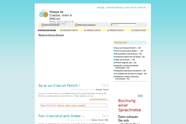 WordPress website example screenshot