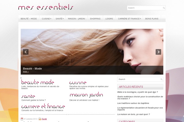 mesessentiels.fr site used Designmag