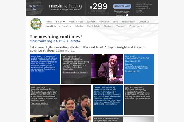 Mesh theme site design template sample