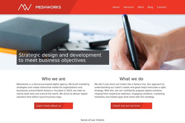 meshworks.ca site used Meshworks