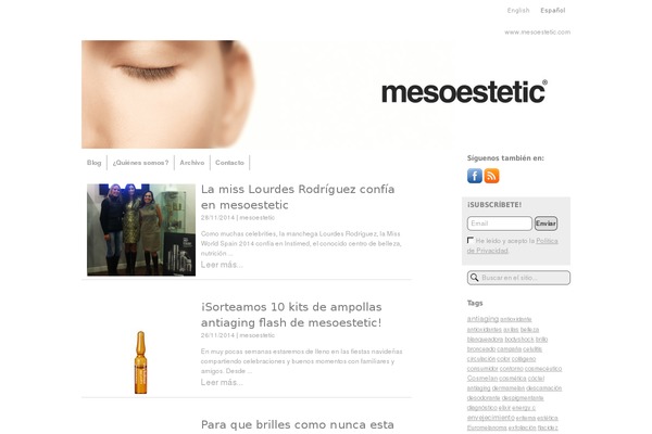 mesoesteticblog.com site used Mesoestetic
