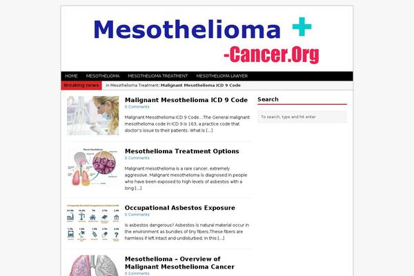 mesothelioma-cancer.org site used MH Magazine