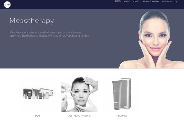 mesotherapyworldwide.com site used Avada