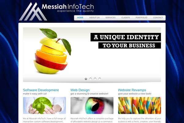 Mit theme site design template sample