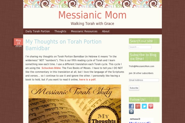 messianicmom.com site used Scrappy